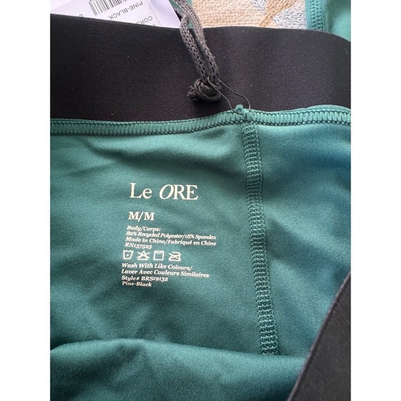 Le Ore Crossover Leggings High Waist Yoga Pants Athletic Green Size XS - Picture 10 of 13